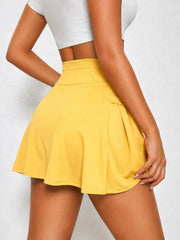 Women's 2-in-1 Tennis Skirt, Short Skirt, Spring and Summer Women's Two-Piece Style Running and Fitness Sports Skirt, Anti-Exposure Fitness Half Skirt, Professional Training Tennis Skirt