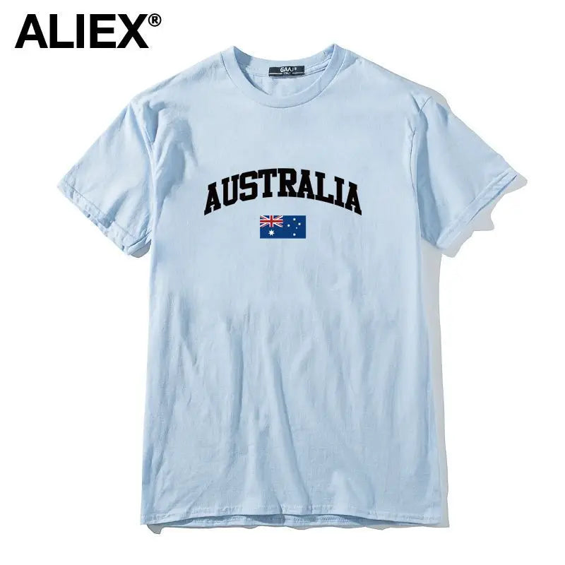Australia Flag Cotton Graphic Tee