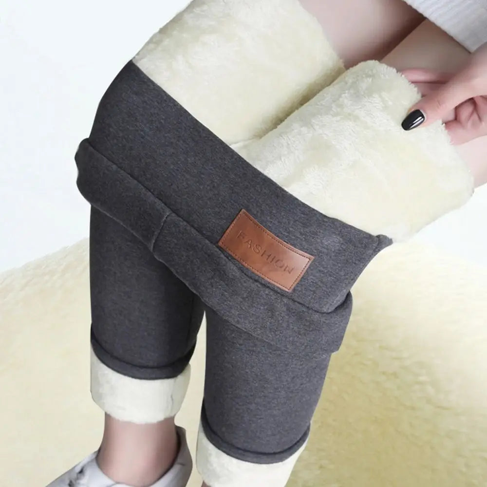 Push Up Warm Fleece Lined Thermal Slim Thicken High Waist Women Leggings Lambwool Pants Hip Lifting Pants Fitness Leggings