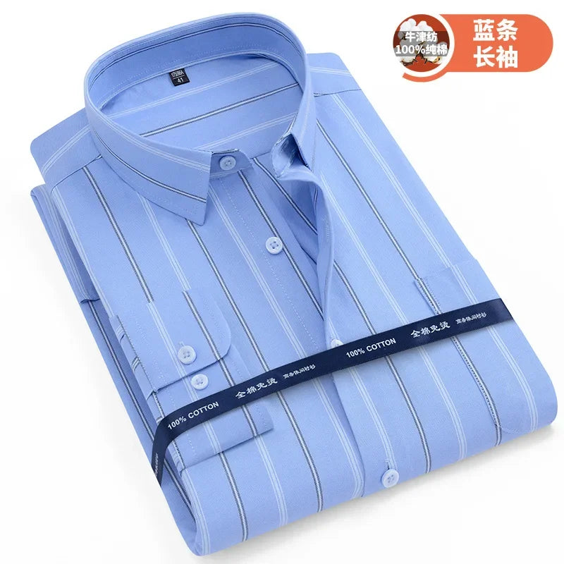 Oversized Cotton Oxford Business Shirt