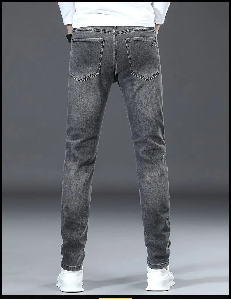 Slim Light Wash Denim Jeans