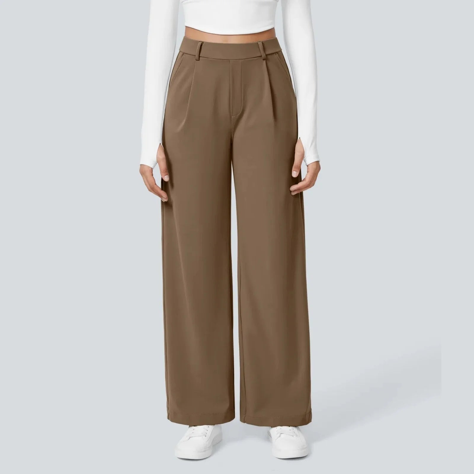Women's Fashion Comfortable Pants Autumn and Winter Wide Leg Casual Sports Drape Slimming and Versatile Floor Length 2025