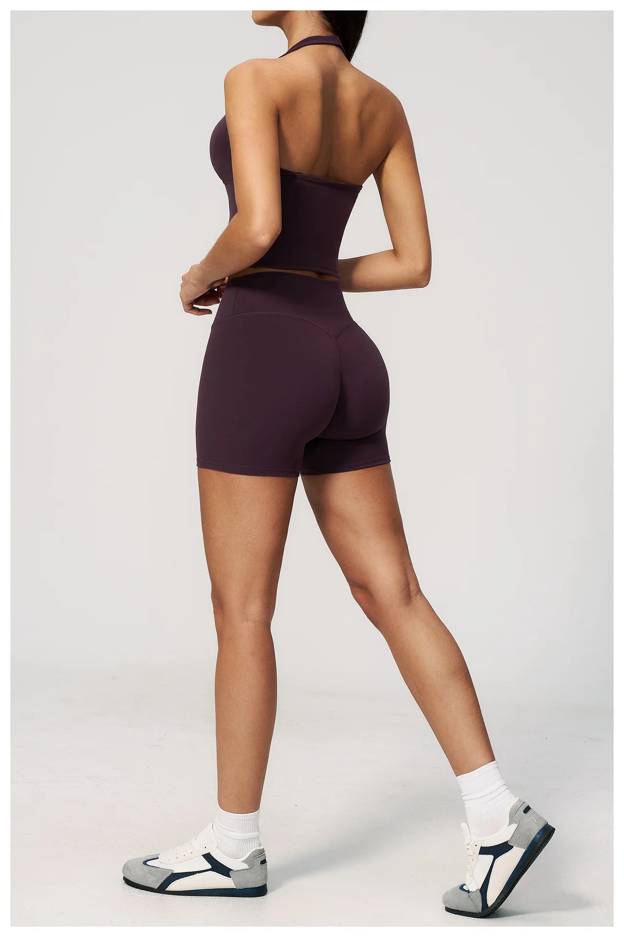 Yoga Outfit Set Fitness Two-Piece Set With No Embarrassing Lines Butt-Lifting Running Shorts Leggings Yoga Suit Athletic Wear