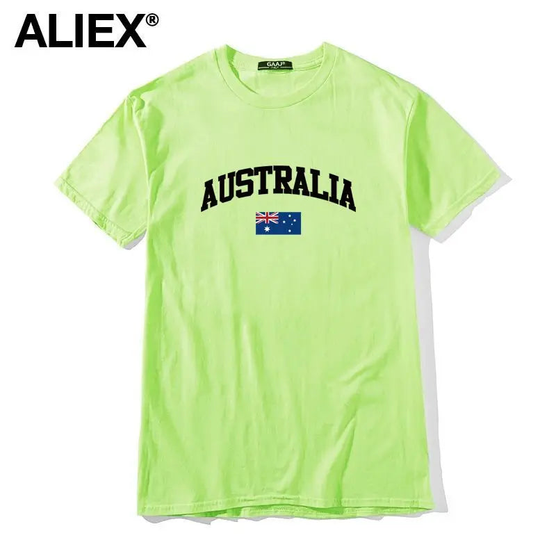 Australia Flag Cotton Graphic Tee