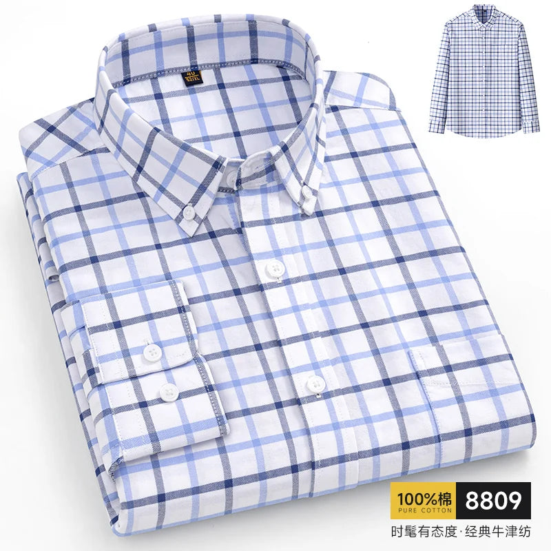Pure Cotton Oxford Slim Shirt