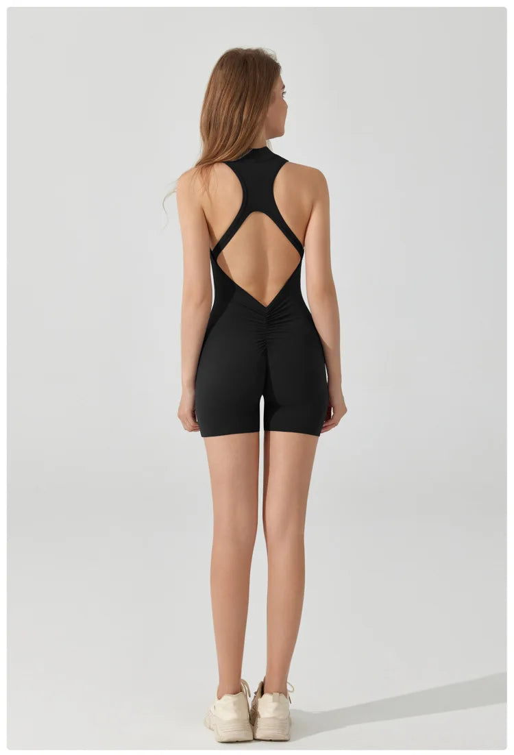 Sporty V Cut Yoga Jumpsuit