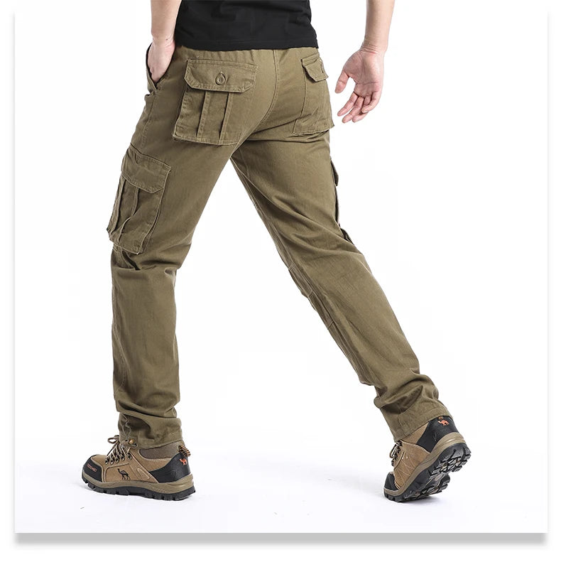 Loose Cotton Tactical Cargo Pants