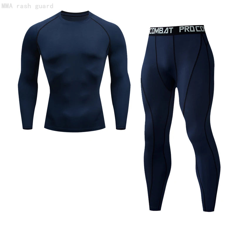 Compression Rashguard Gym Tights Set