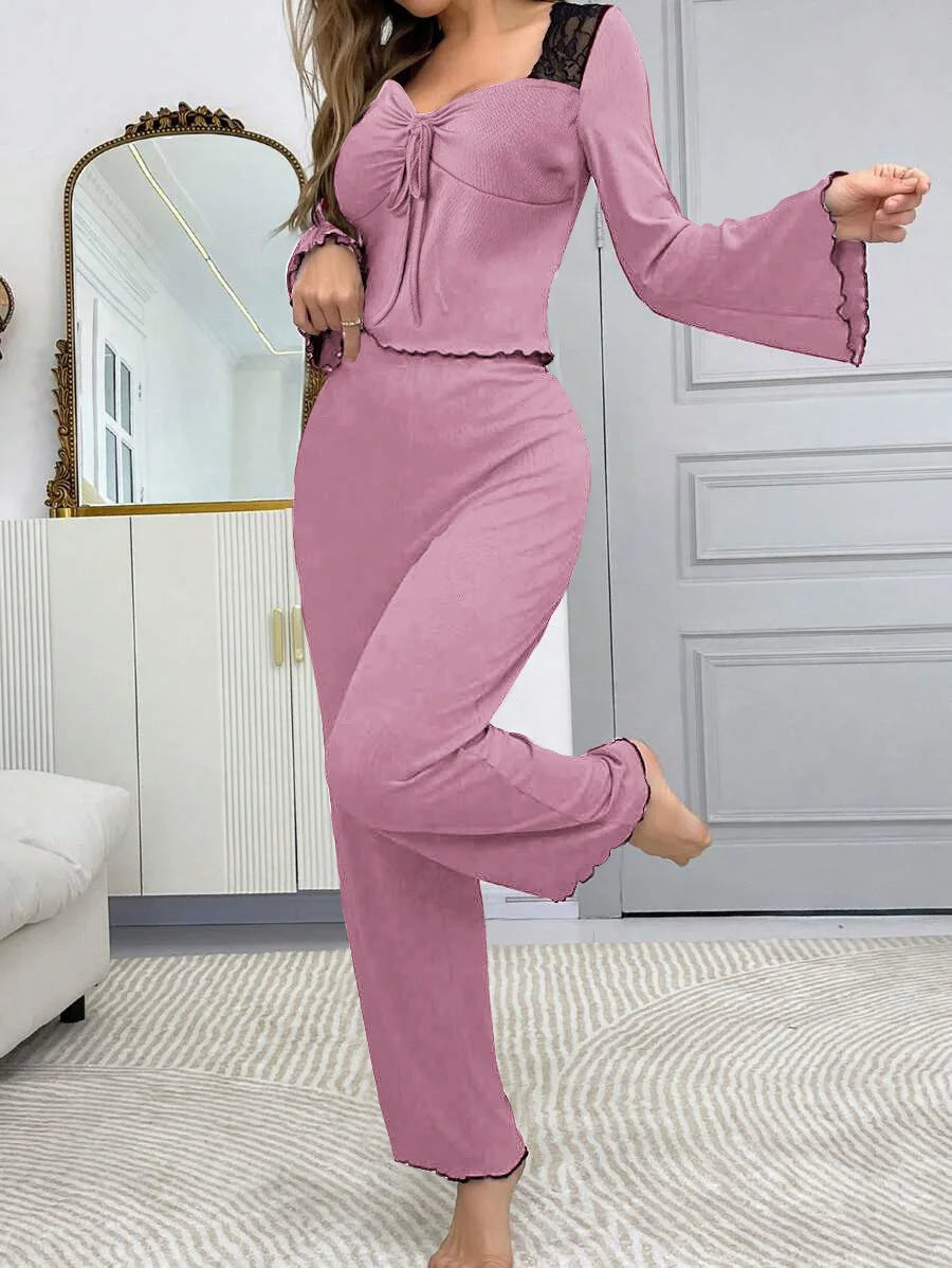 Soft Knit Autumn Pajama Set