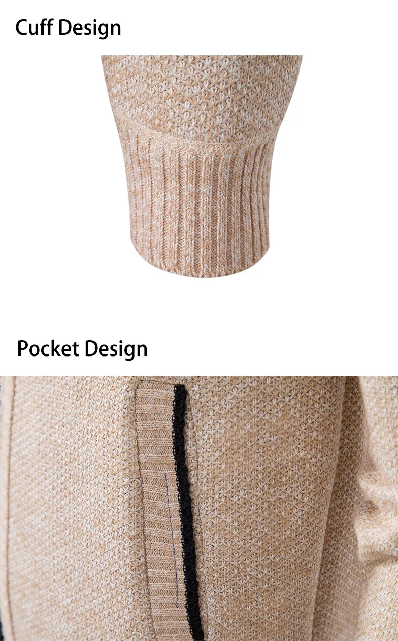 Stand Collar Fleece Zip Cardigan