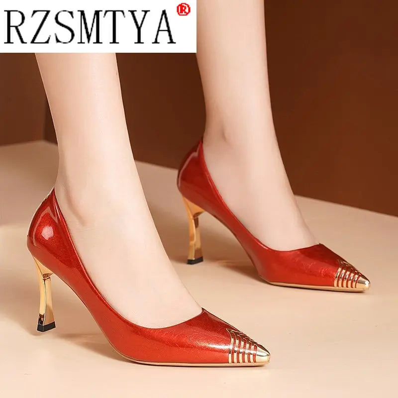 High Heels Women's Stiletto Heels 2020 Autumn New All-match Women's Shoes Black Sexy Temperament Pointed Toe Single Shoes Women