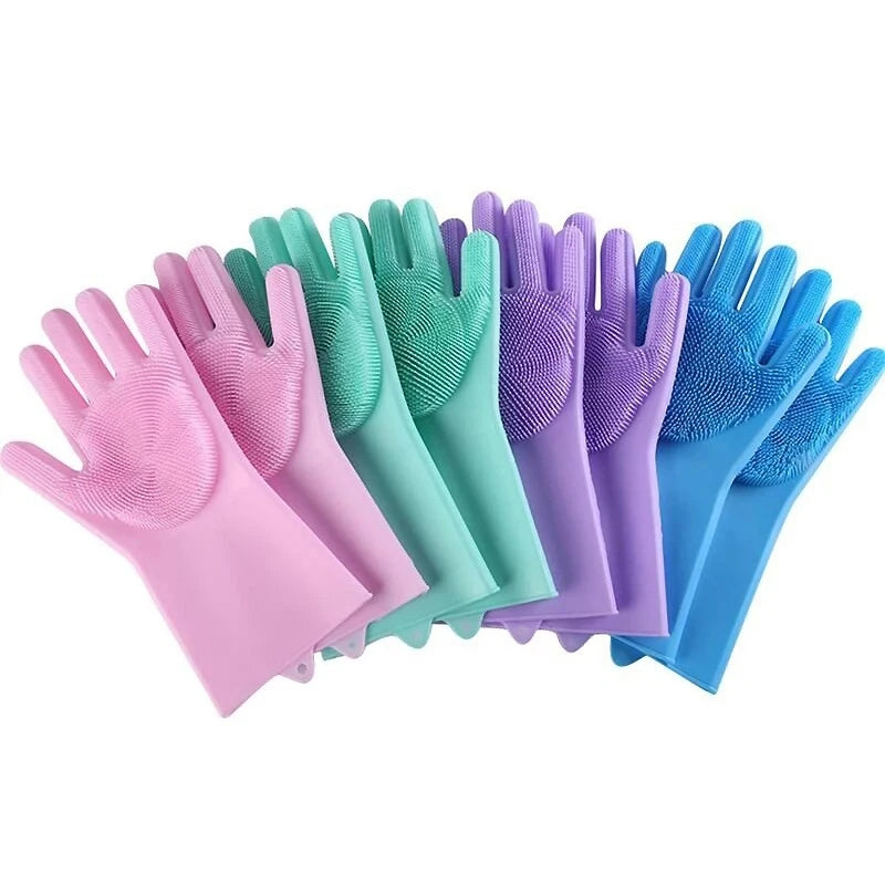 Silicone Shampoo Massaging Glove