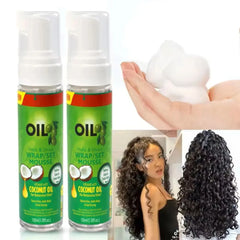 Curly Hair Mousse（100ml) For Wigs Strong Hold Olive Oil Hair Styling Mousse Anti-Frizz Hair Foam Mousse For Styling Hair Women