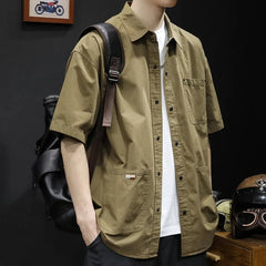Trendy Casual Zipper Shirt Men