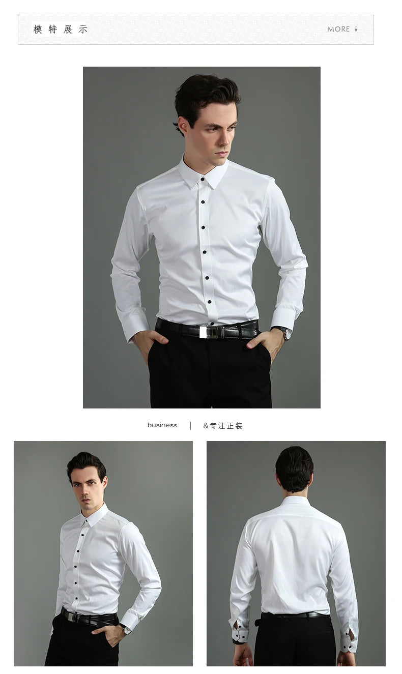 Slim Social Business Shirt Men
