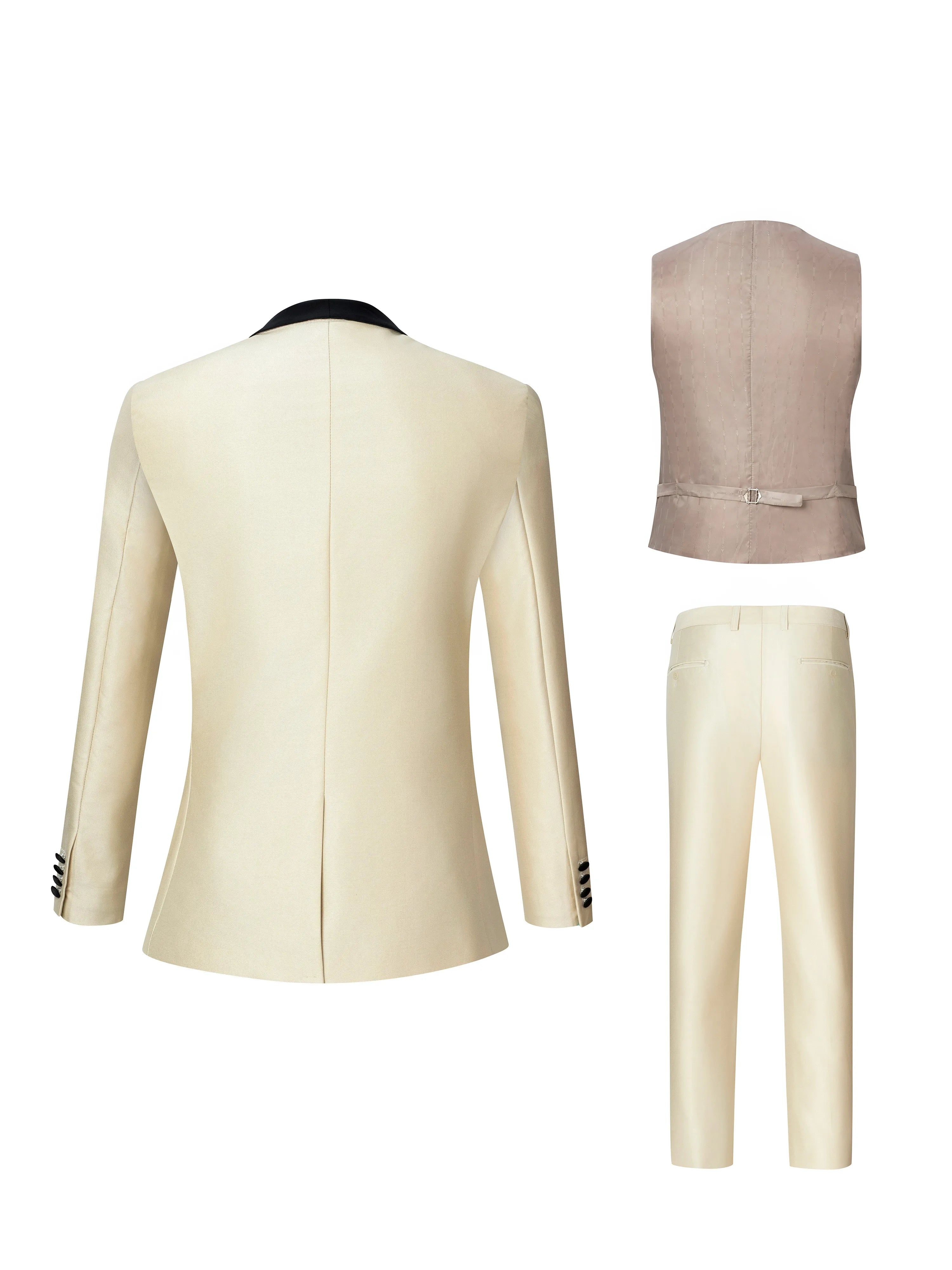 Peak Lapel Three-Piece Suit