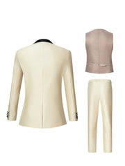 Peak Lapel Three-Piece Suit
