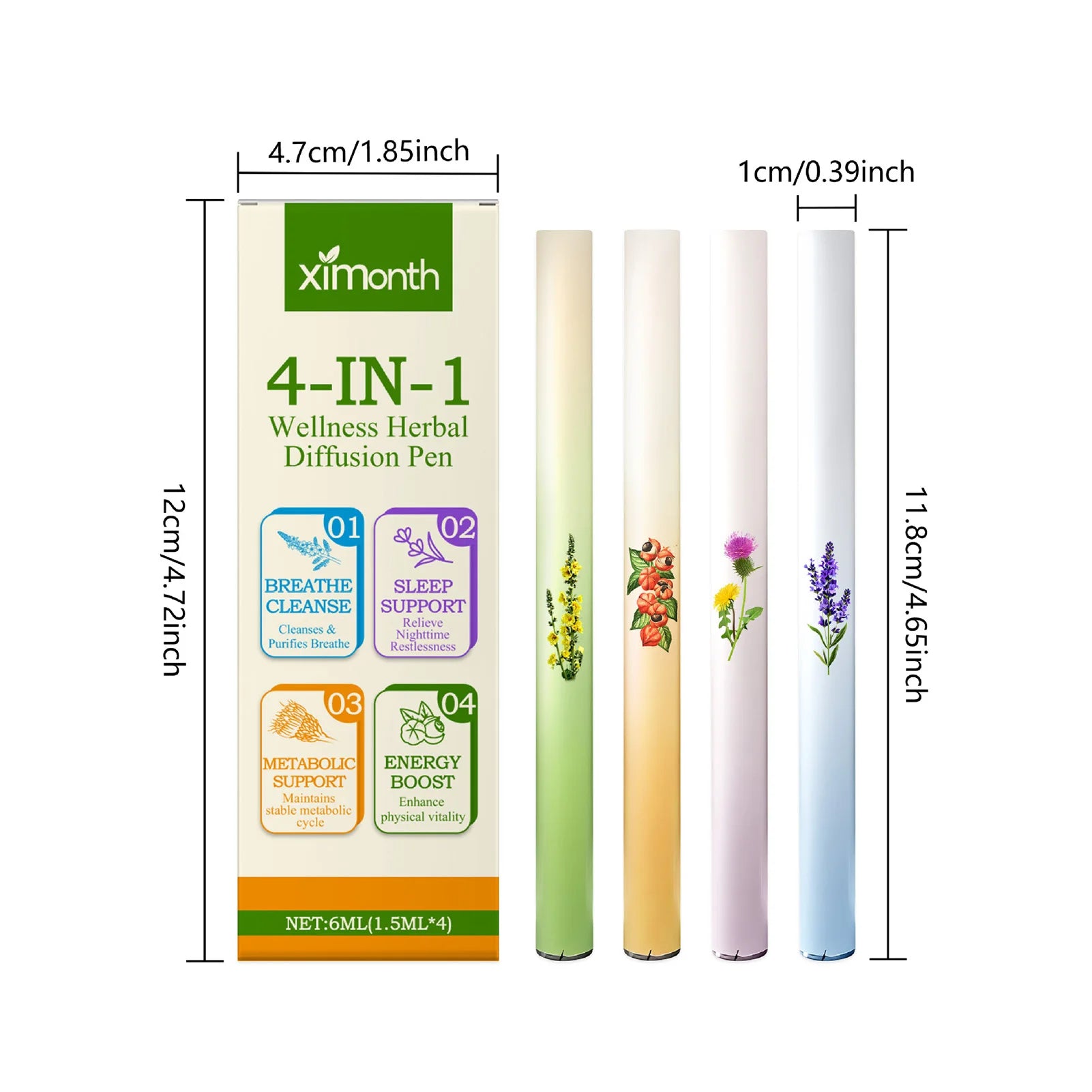 Herbals Combination Sticks Natural Aromatherapys Diffuser with Properties for Daily Use
