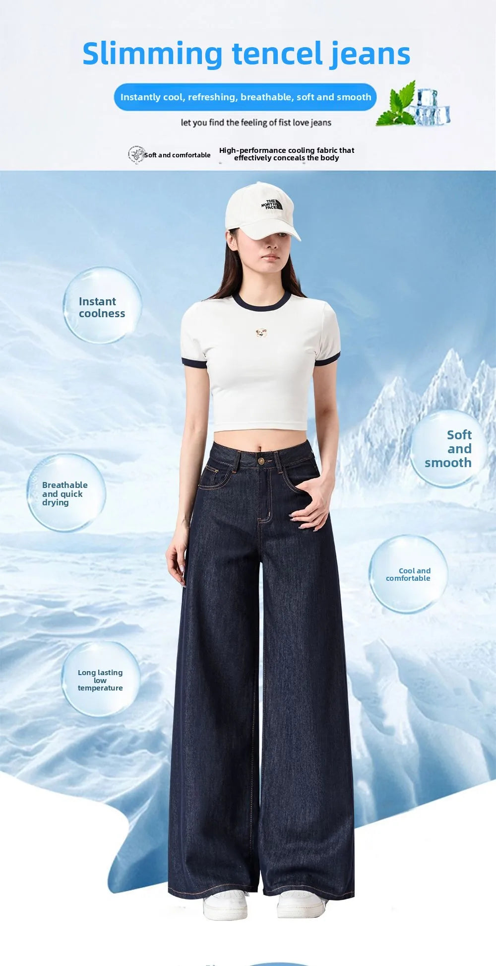 Women's Lightweight Wide Leg Straight-Leg Jeans Stylish and Comfortable Denim Pants for Effortless Fashion Summer Thin Trousers