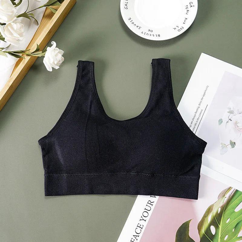 Sport Bra Breathable Inner and Outer Wear Vest Women Athletic Undergarment Gather Sports Underwear Quick Dry Workout Top