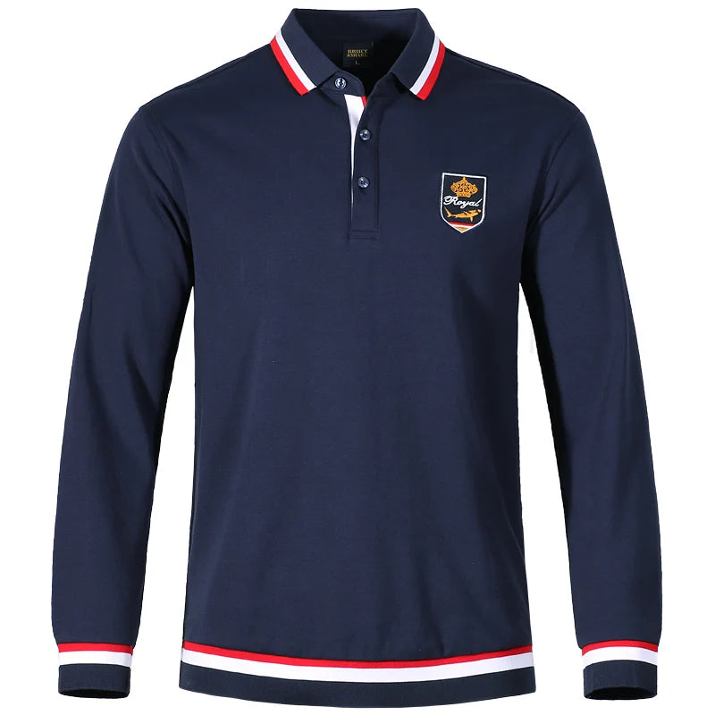 Thick Cotton Embroidered Polo Shirt
