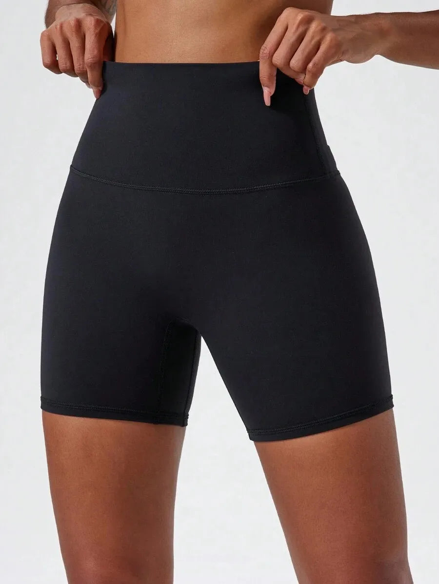 Women'S High-Waisted Stretchy Shorts - Slimming Summer Workout Shorts, Sexy Butt-Lifting Design, Casual and Versatile Styl