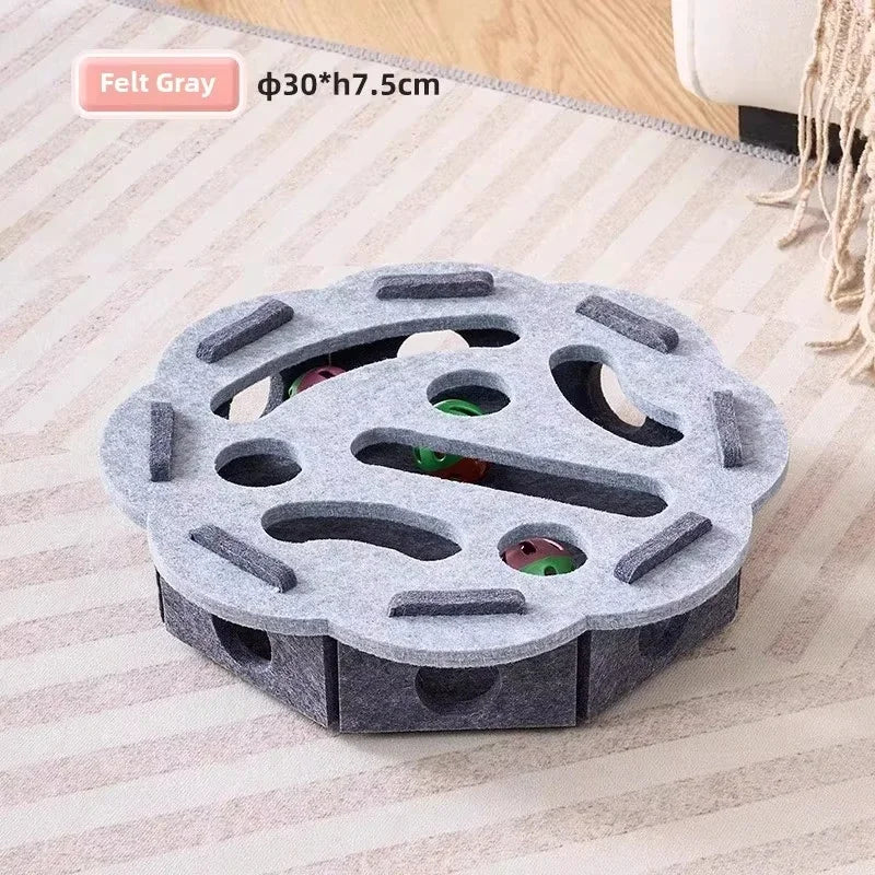 Felt Puzzle Box Cat Exercise Toy