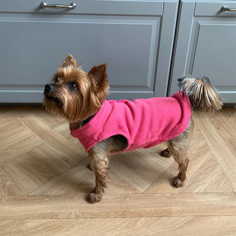D-Ring Warm Fleece Dog Vest