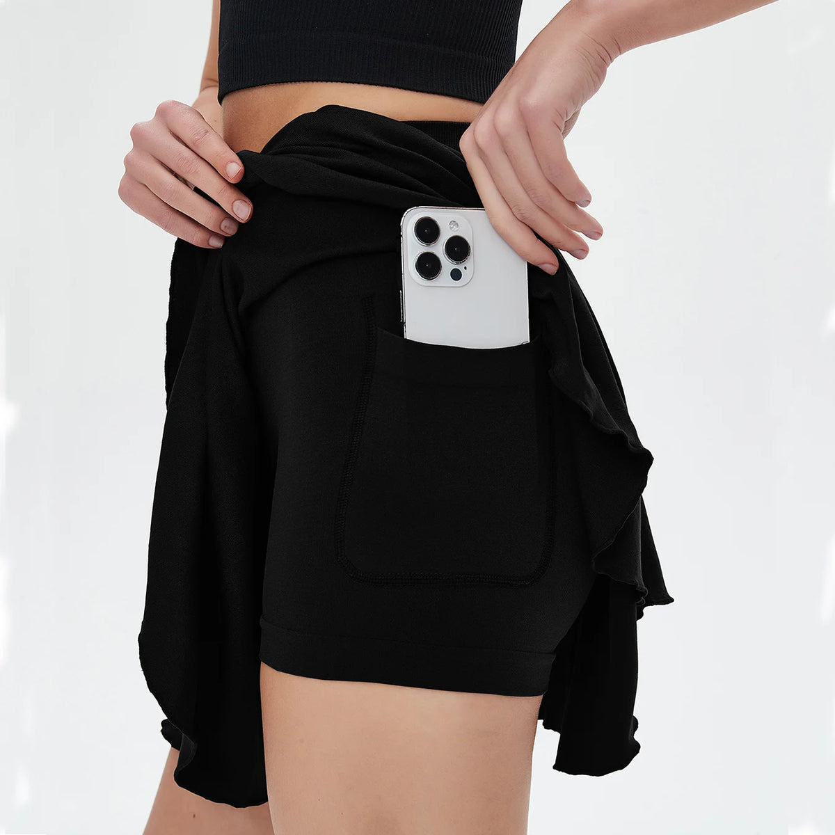 CZGUKE Built In Shorts Skirt