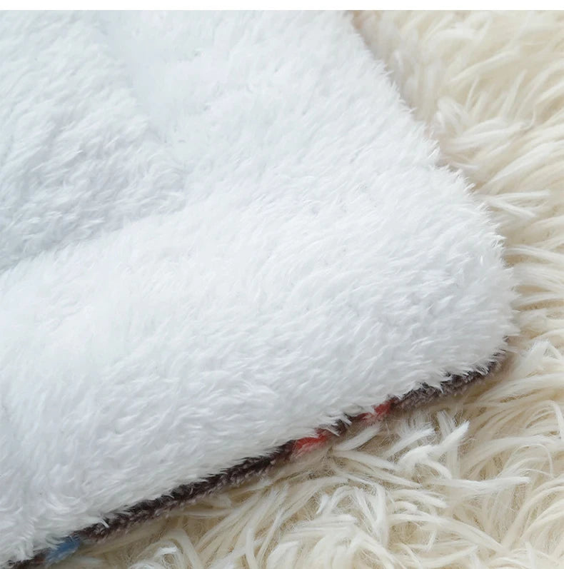 Flannel Winter Sleeping Mattress Cushion