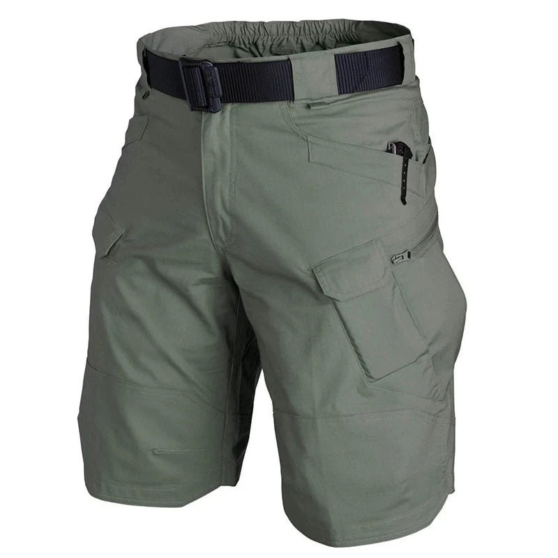 2026 Men's Cargo Shorts Tactical Waterproof Casual Pant Summer Thin Quick Dry Workout Multi-Pocket Outdoor Trekking Hiking Short
