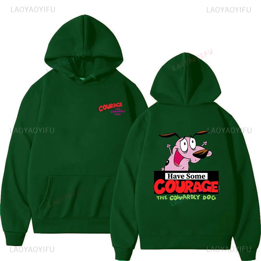 Vintage Cartoon Drop Shoulder Hoodie