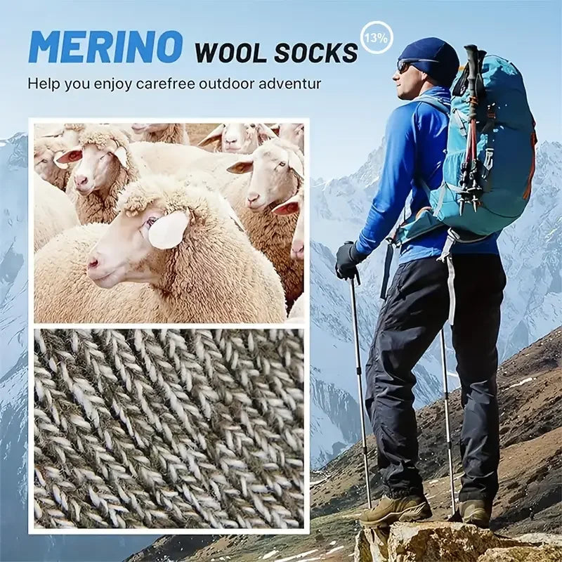 Thick Merino Thermal Snow Socks