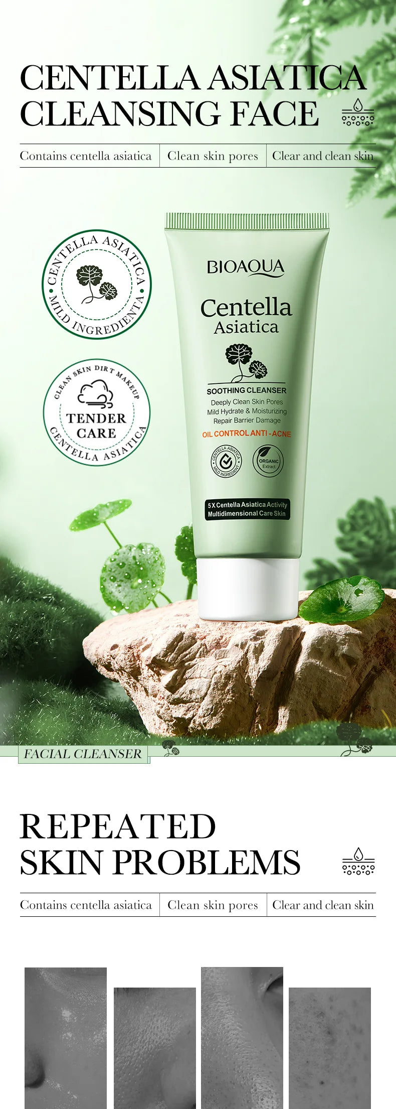 Centella Moisturizing Facial Cleanser Foam