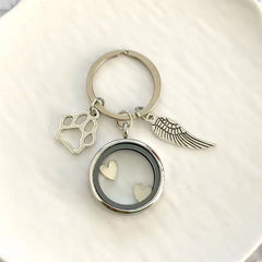 Pet Souvenirs Can Hold Cat or Dog Hair Necklaces, Pendants, Alloy Glass Photo Frames, Pendants, and Pet Accessories