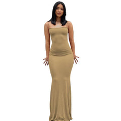 Elegant Mermaid Evening Maxi Dress