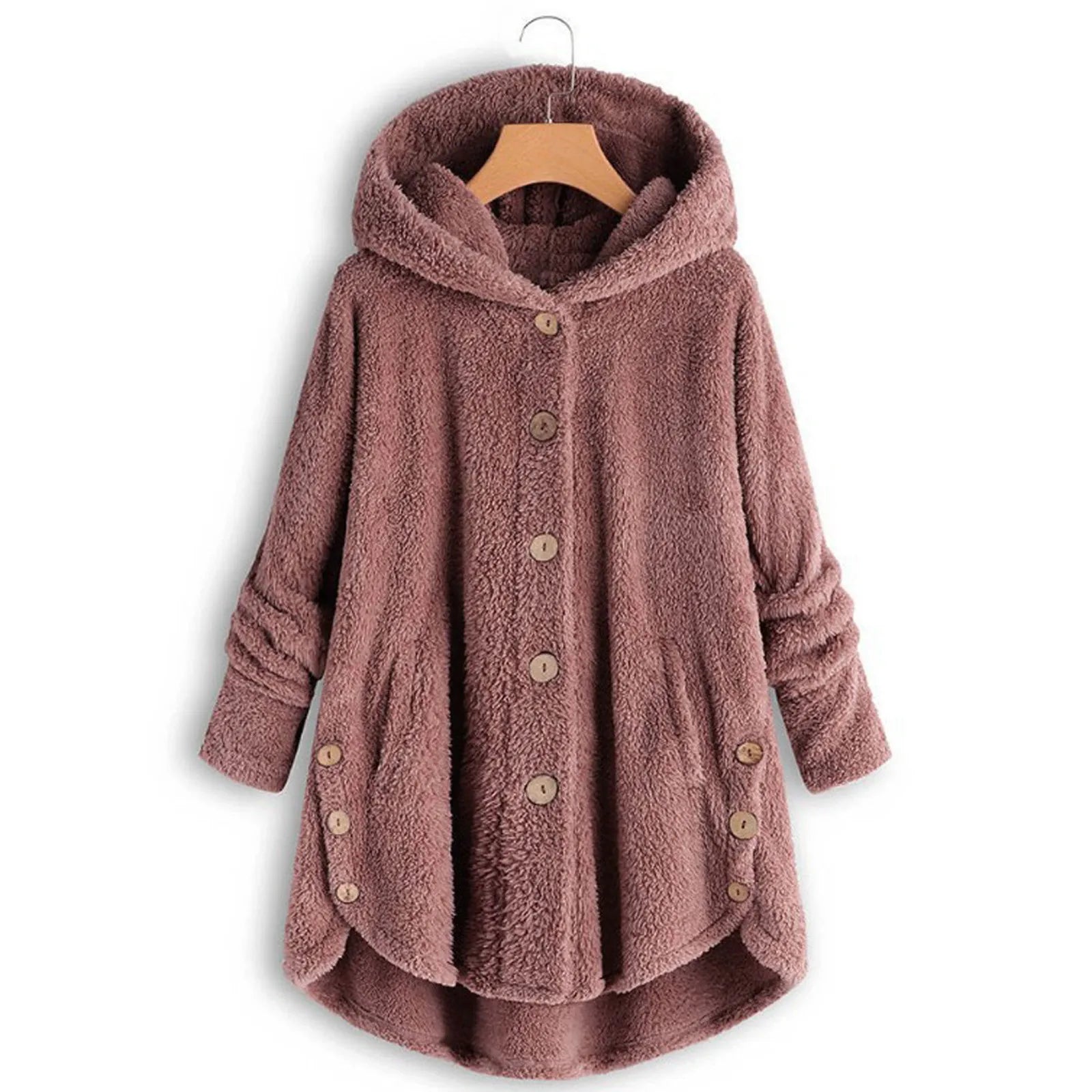 Plush Wool Blend Winter Coat