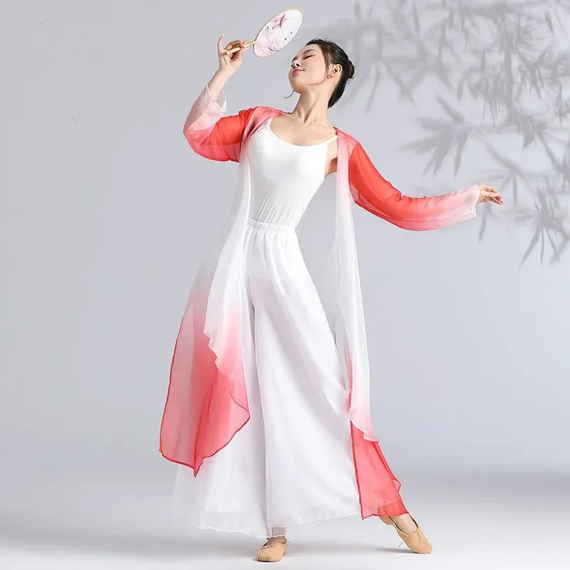 Classical Gradient Chiffon Dance Dress