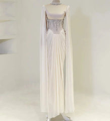 Aenyrst Elegant Party Dresses Formal Occasion Prom Gowns A-Line Floor-Length Beads Customized فساتين طويلة بأكما
