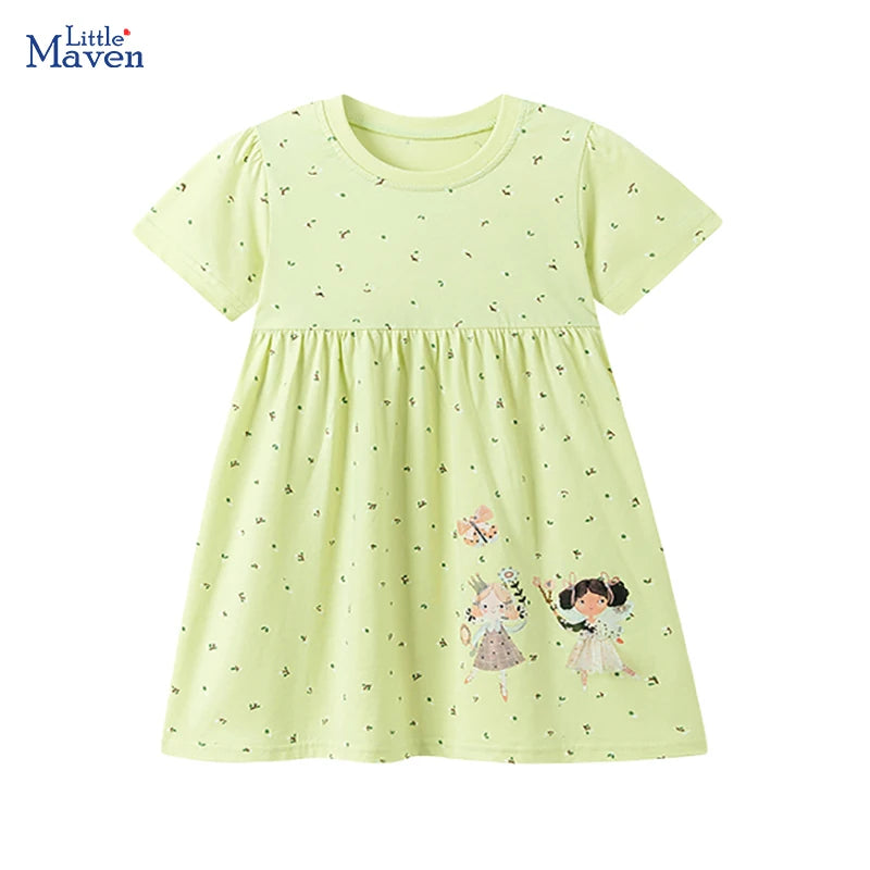 Embroidered Floral Summer Girls Dress