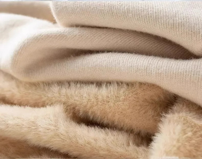 Thermal Fleece High-Neck Men’s Sweater