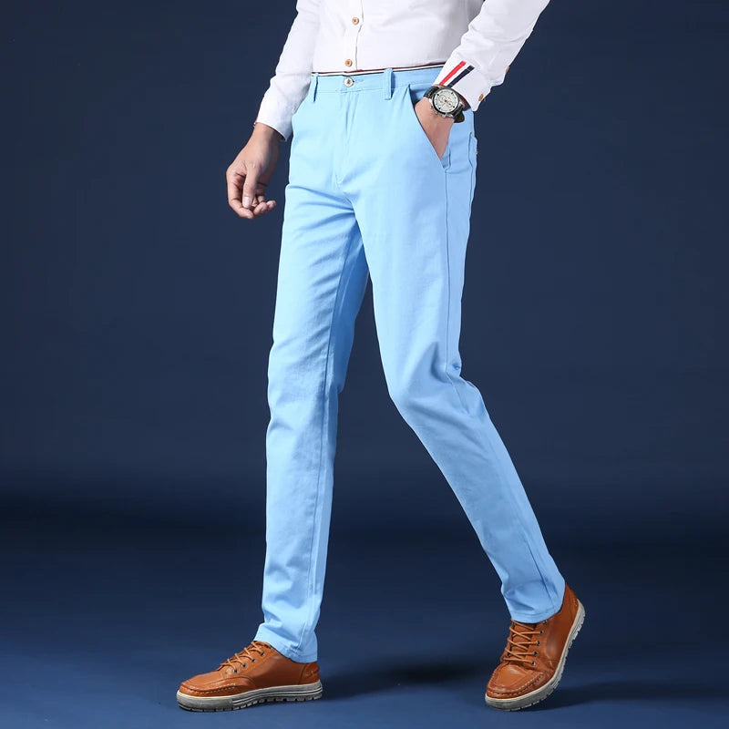 Classic Cotton Office Suit Pants