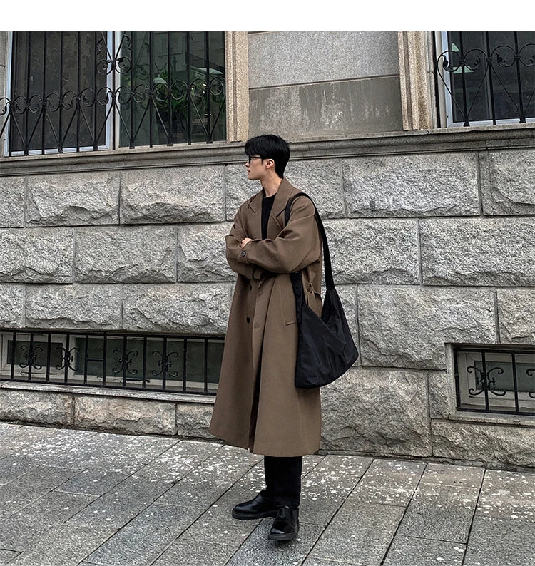 Korean Inspired Long Windbreaker