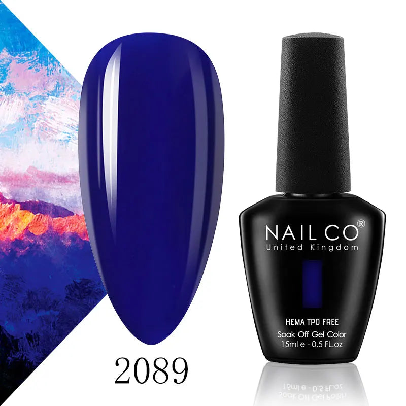 NAILCO 15ml Nail Gel Polish Semi Permanent UV Varnish Nails Art Gel Vernis Manicure TOP BASE Nails Products Supplies Equipment