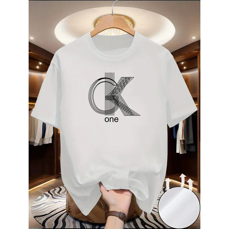 2026 Men's Graphic T Shirts Casual Crew Neck Short Sleeves Summer Essential Fashionable Prints Comfortable Basic Tees for Daily