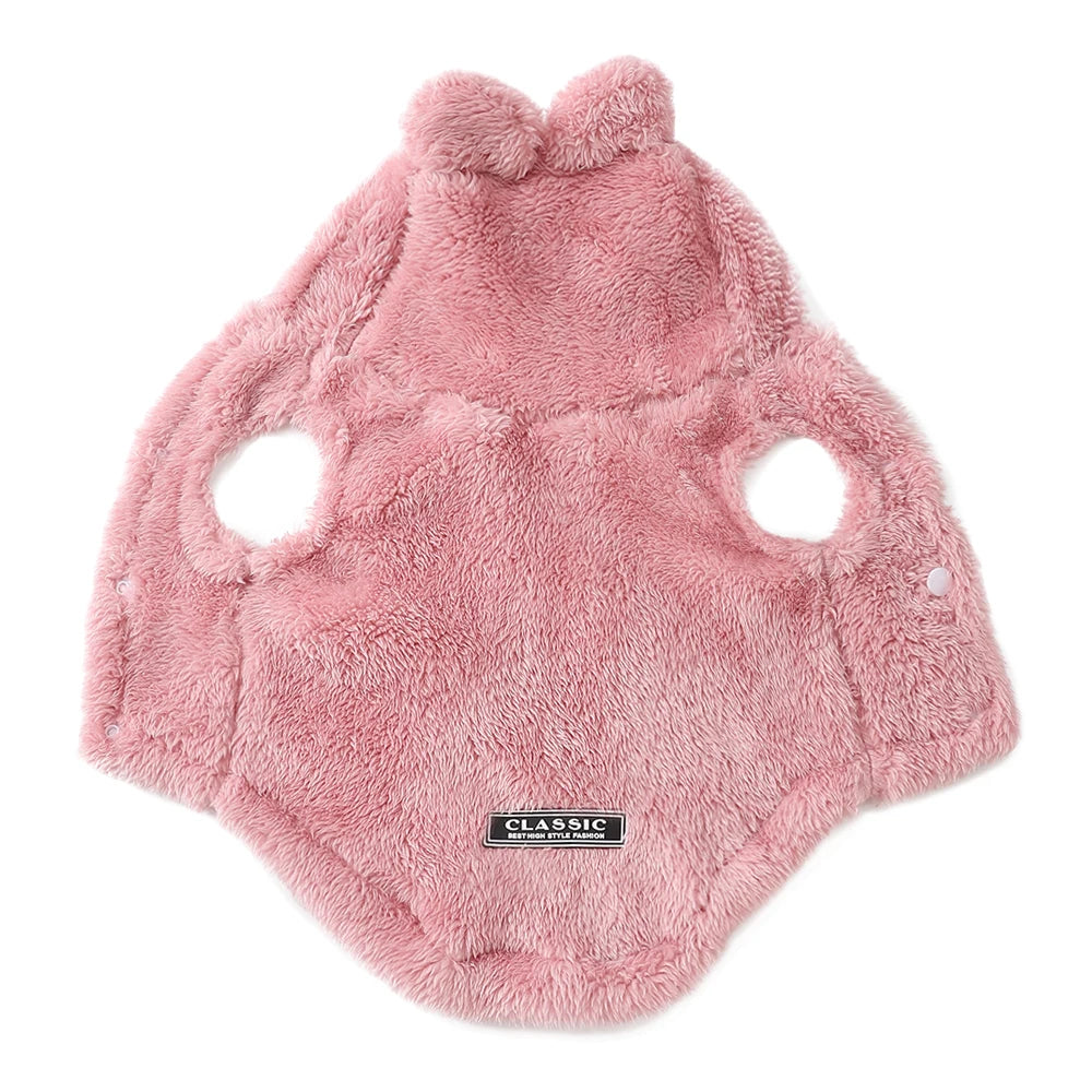 Cozy Fleece Pet Hoodie Coat