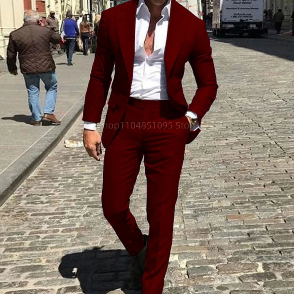 Classic Slim Fit Two Piece Suit
