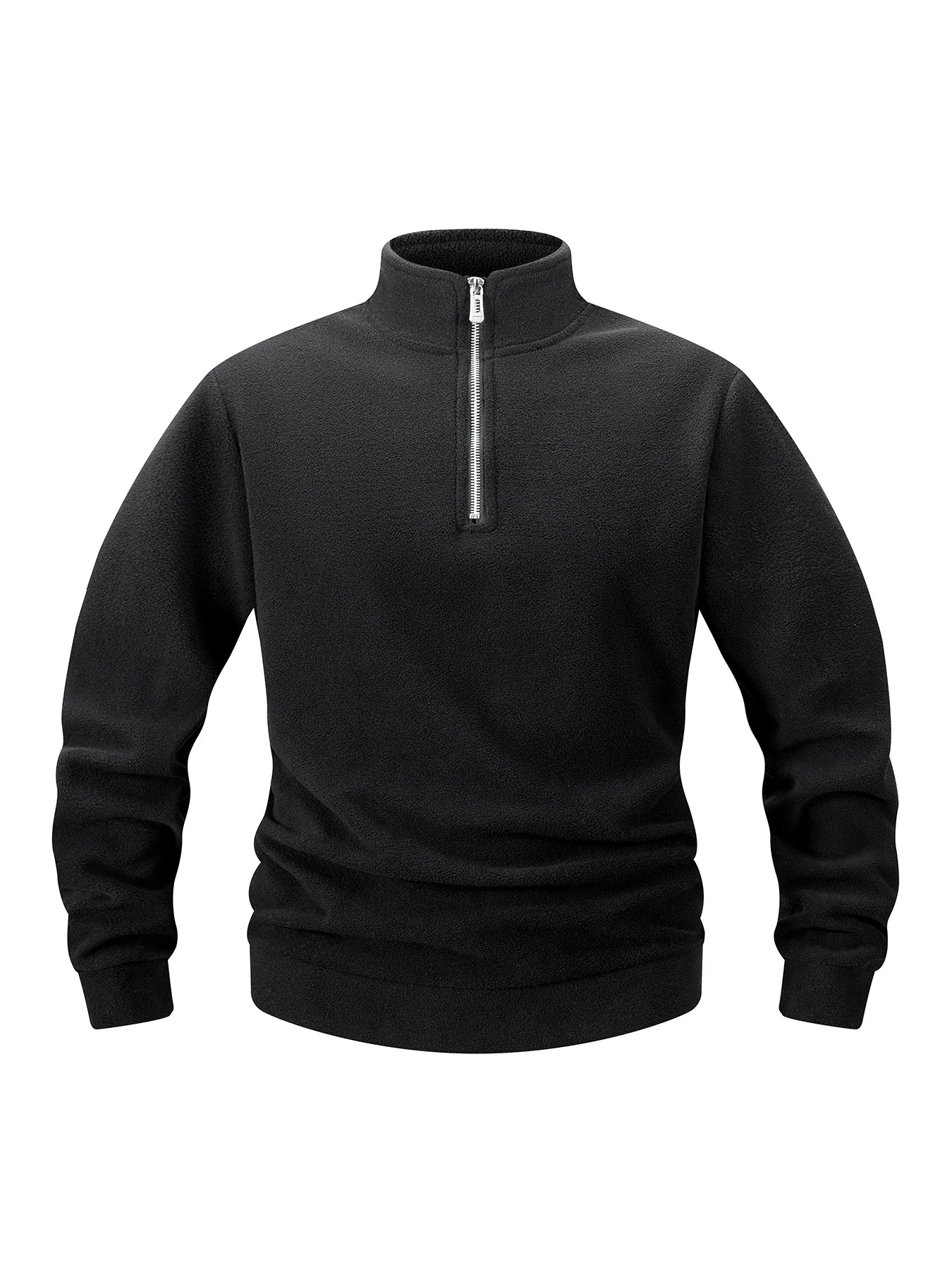 Modern Stand Collar Zip Pullover
