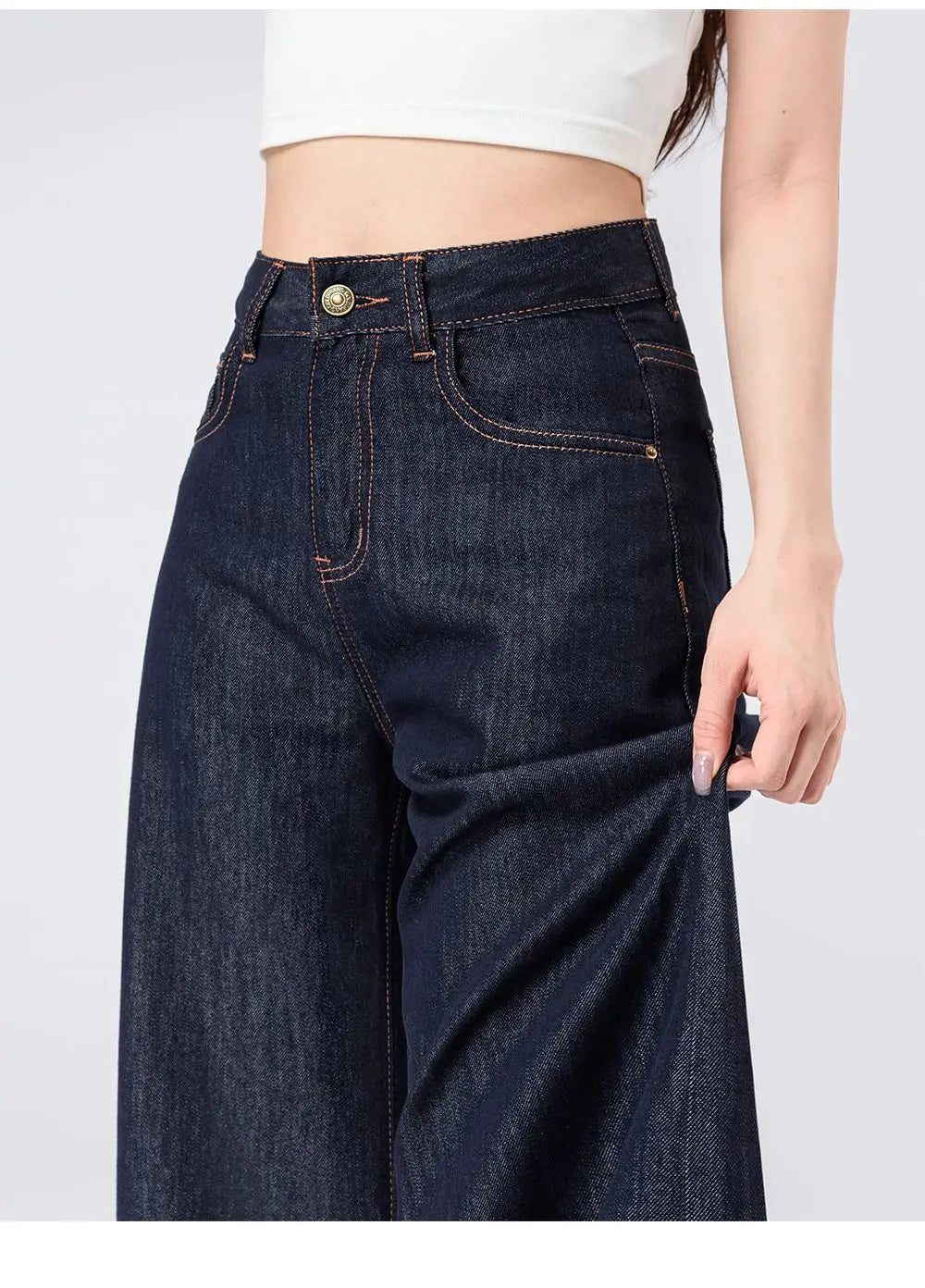 Women's Lightweight Wide Leg Straight-Leg Jeans Stylish and Comfortable Denim Pants for Effortless Fashion Summer Thin Trousers