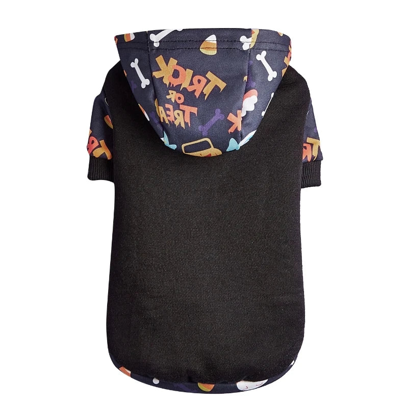 Halloween Print Pet Hoodie Sweatshirt